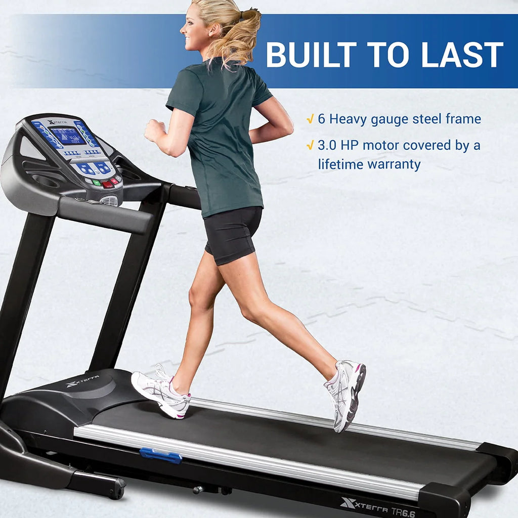 Folding Treadmill with Heart Rate Chest Strap O6610