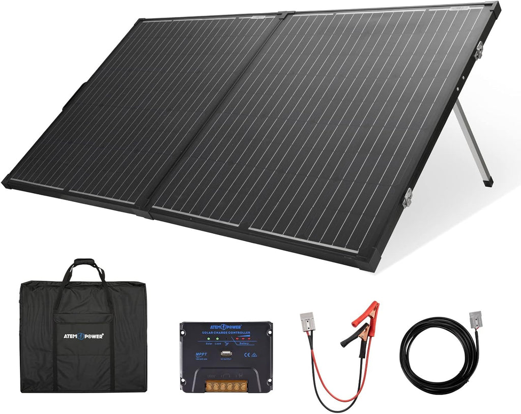 160W Foldable Monocrystalline Solar Panel with 20A MPPT Controller T760812