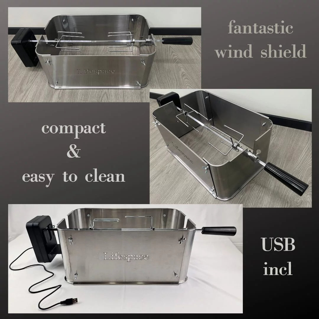 Portable Grill Rotisserie Extension Kit N45258