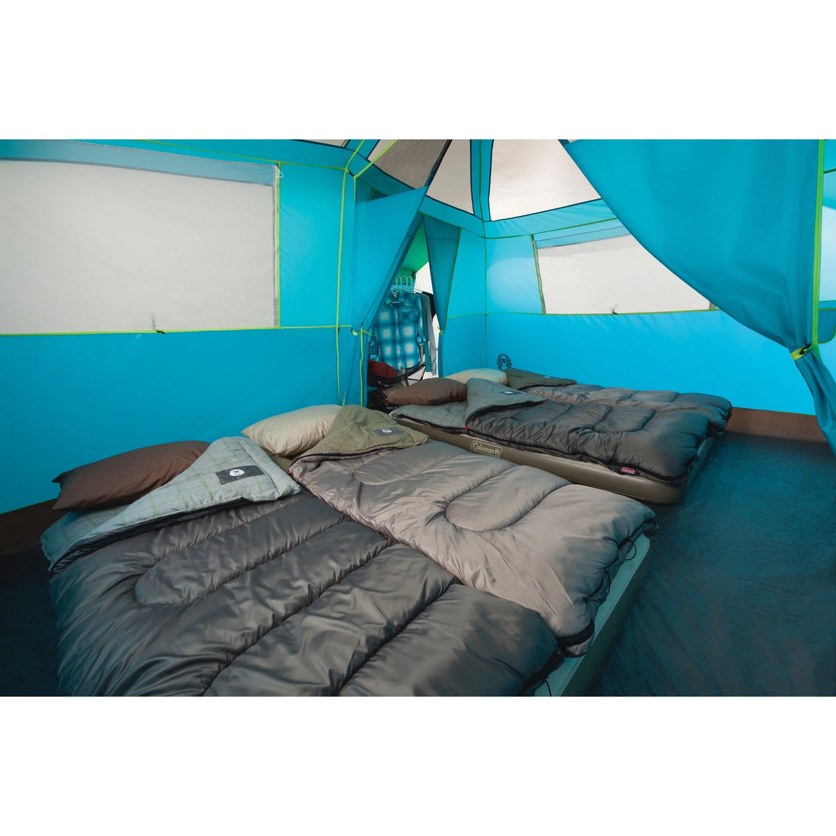 8-Person Light Blue Cabin Camping Tent G1181