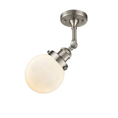 Brushed Satin Nickel Semi Flush Mount Light O734