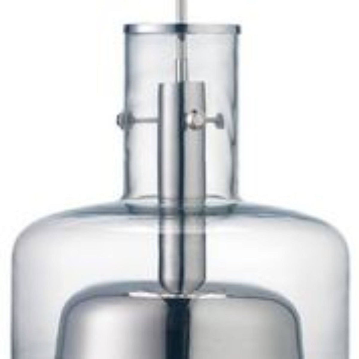16” Clear Glass Nickel Hanging Pendant Ceiling Light B463