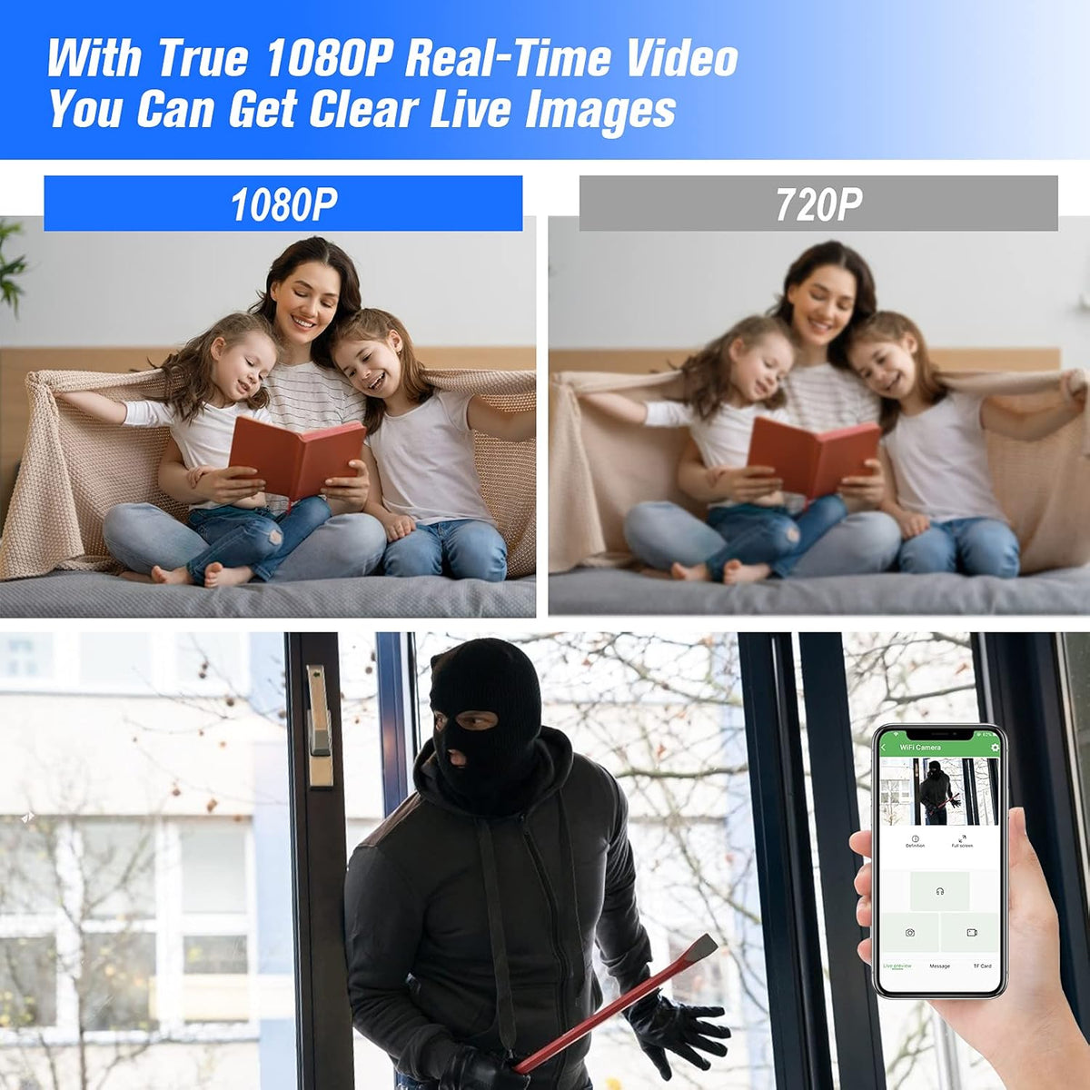 4K HD WiFi Security Camera Pack of 2 W317