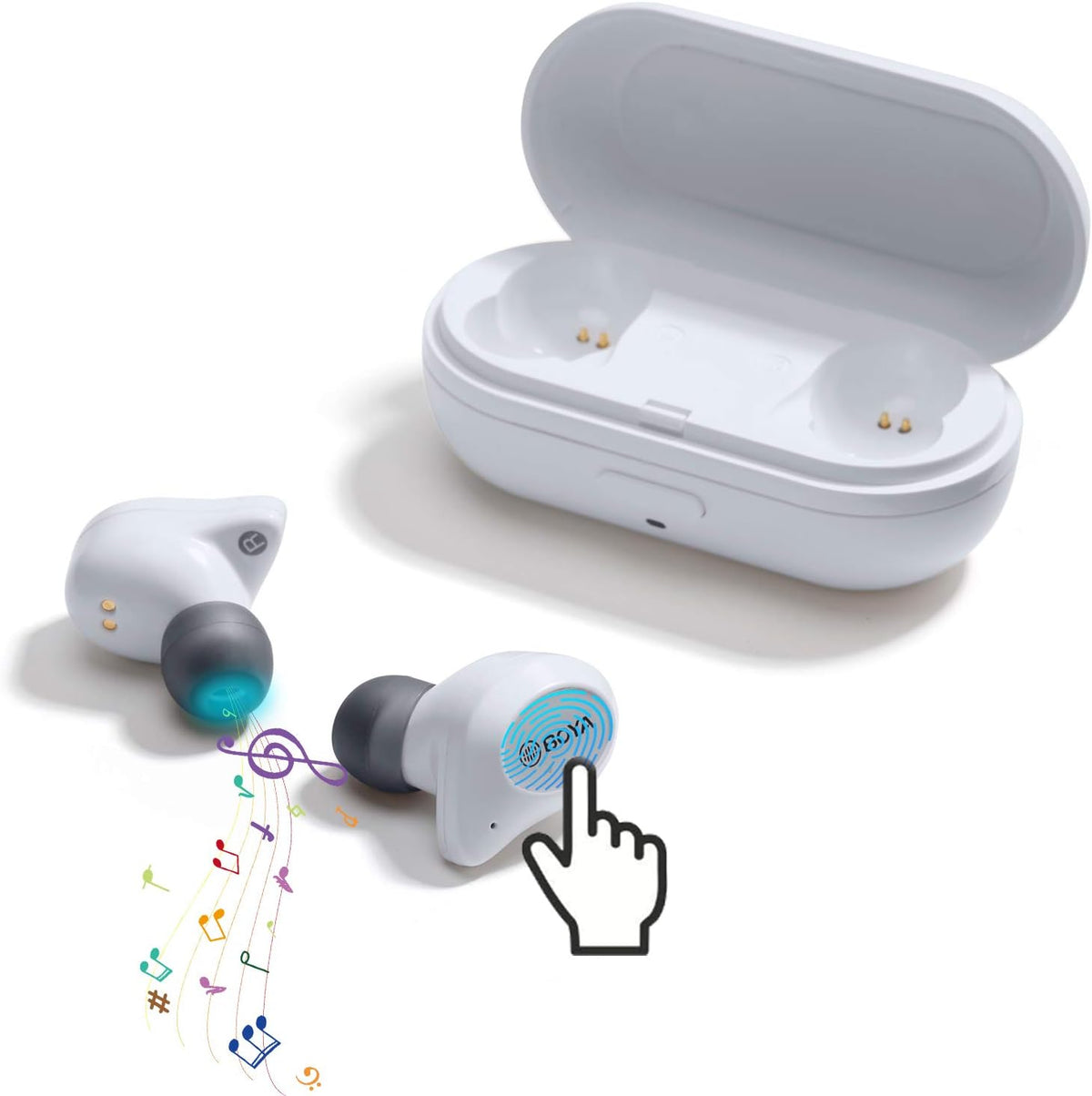 White Pack of 2 Wireless Earbuds E730