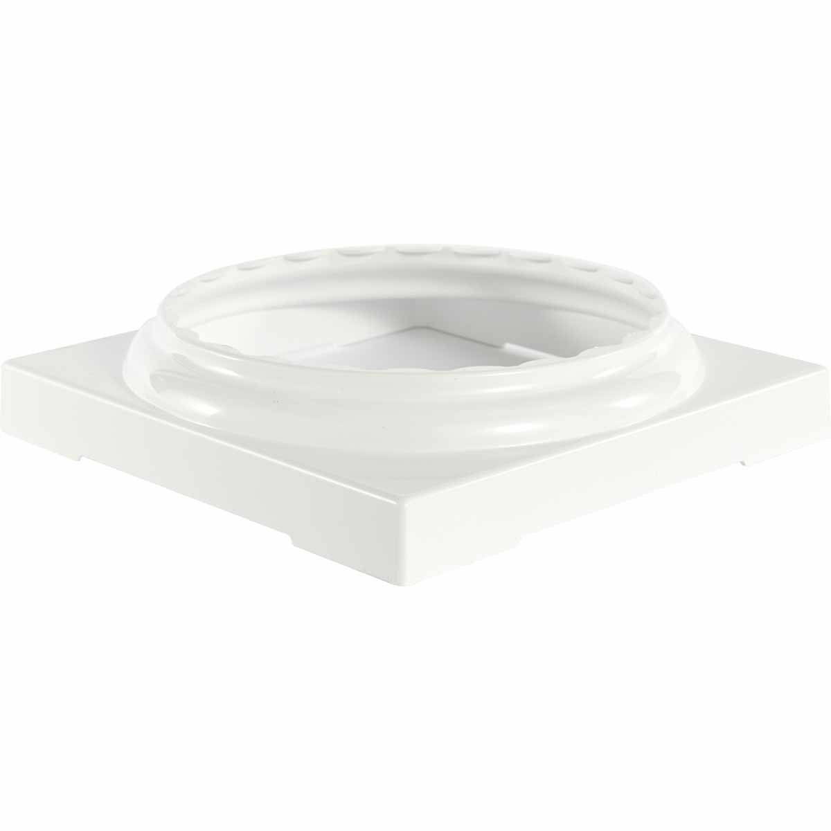 Standard Capital & Base for 10x22 Endura-Aluminum Fluted Round Columns, Clay Finish H839