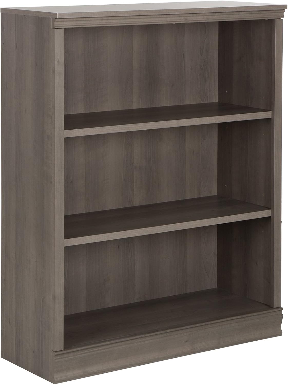 Small 3-Shelf Bookcase Grey Maple A202710