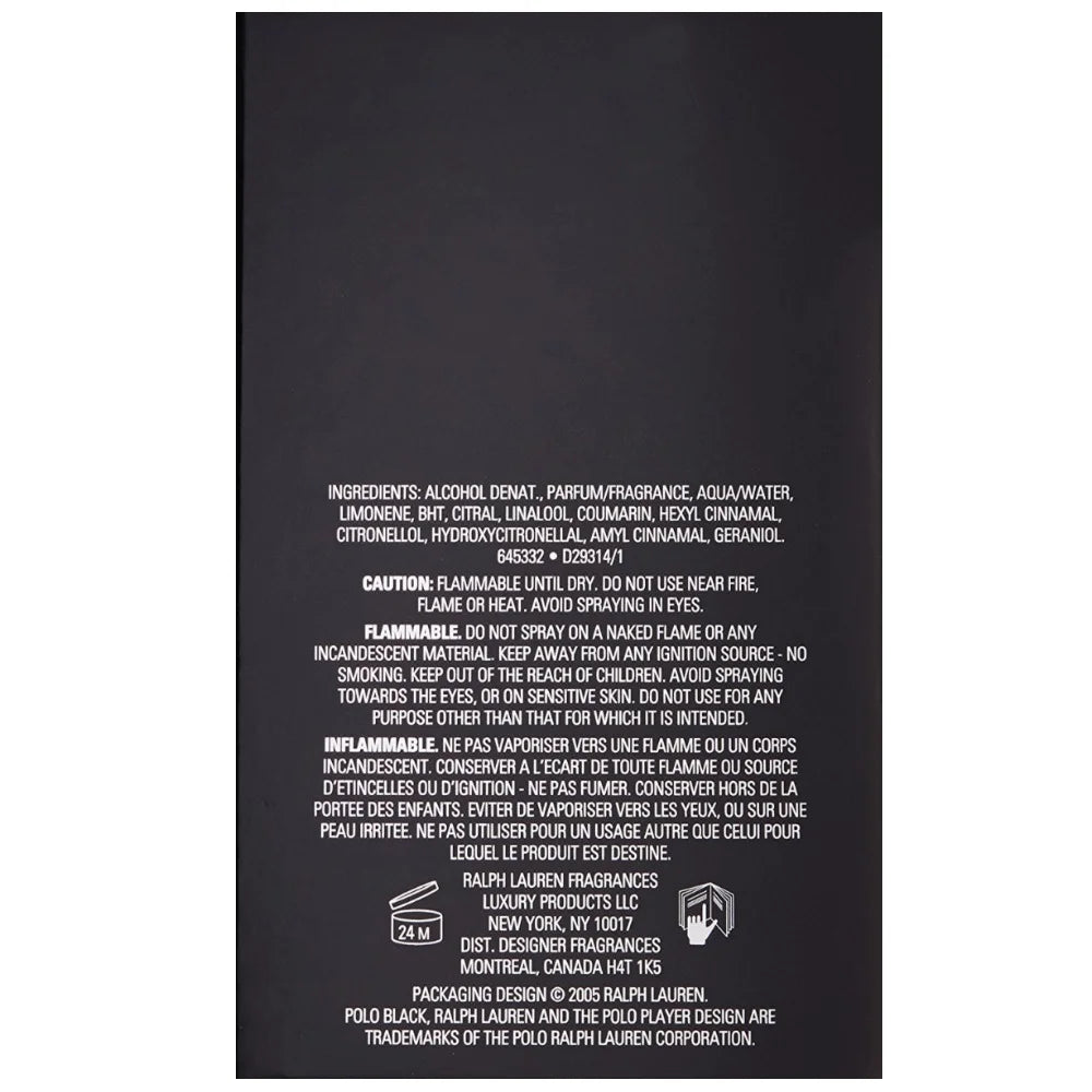 Black Eau de Toilette Spray 4.2 oz Pack of 2 W570