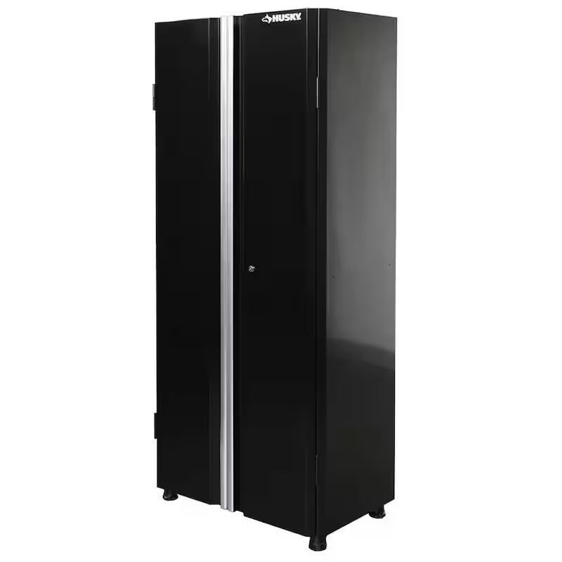 24-Gauge Steel Freestanding Garage Cabinet in Black Z136