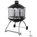 28 in. Round Wood Fire Pit U9964