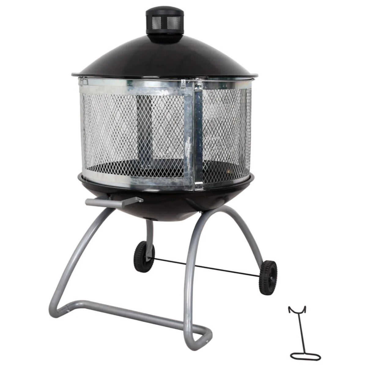 28 in. Round Wood Fire Pit U9964