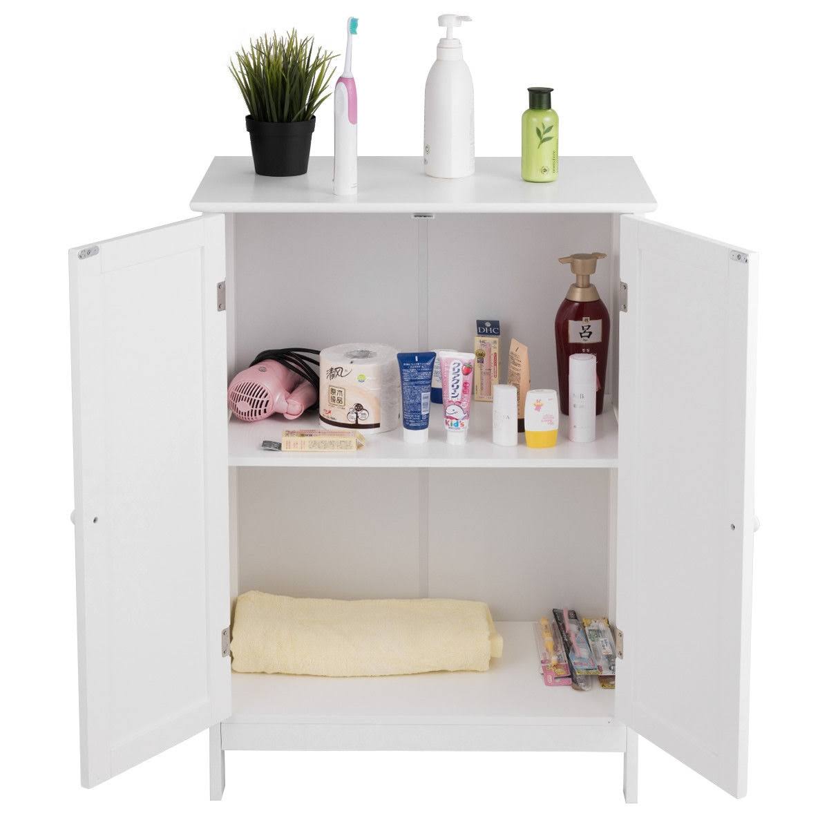 Bathroom Floor Storage Double Door Cabinet A78285