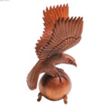 Brown Wood Eagle Sculpture M303