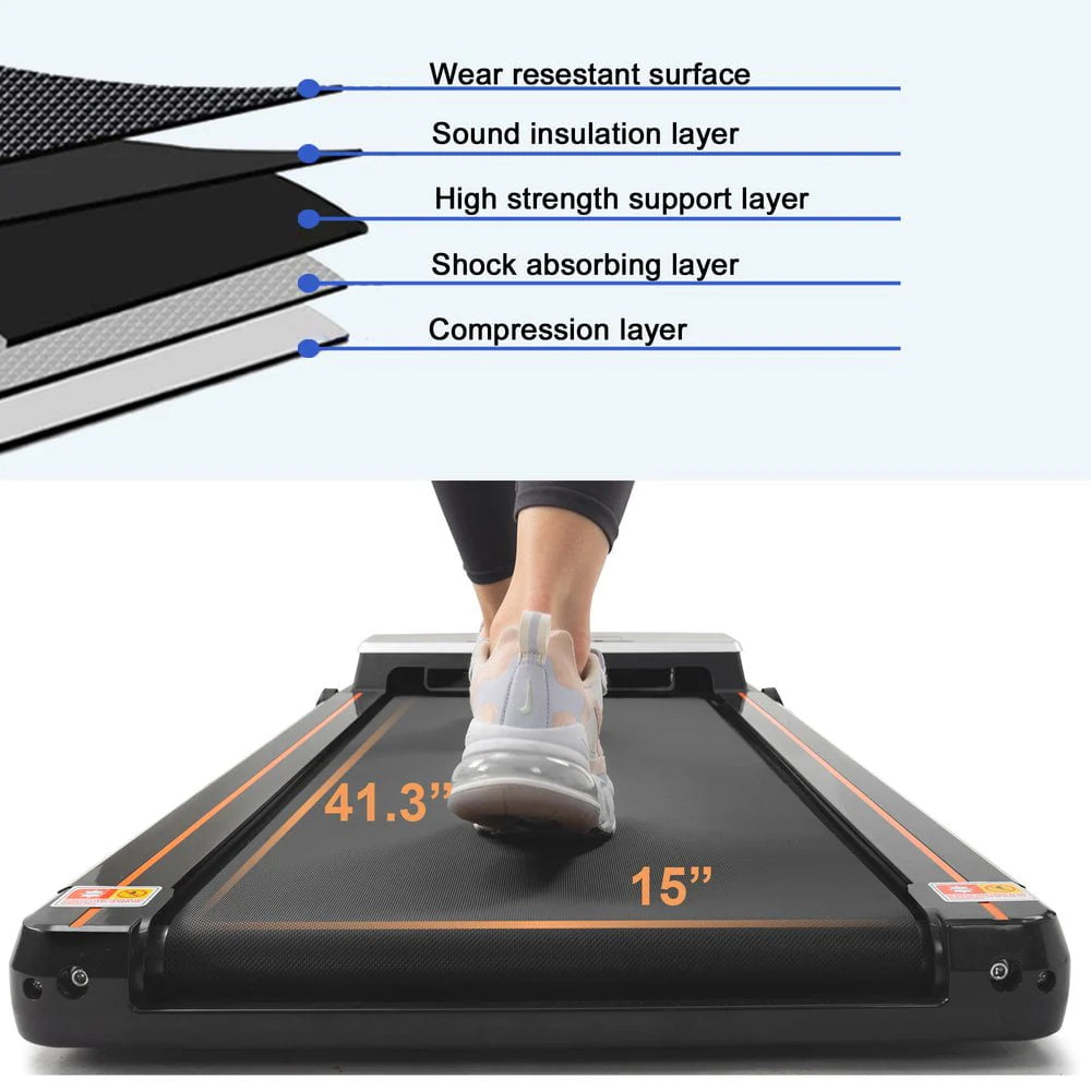2.5HP Slim Under Desk Electric Treadmill U759940