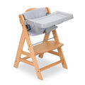 Wooden High Chair with Grey Tray & Seat Cushion E174018