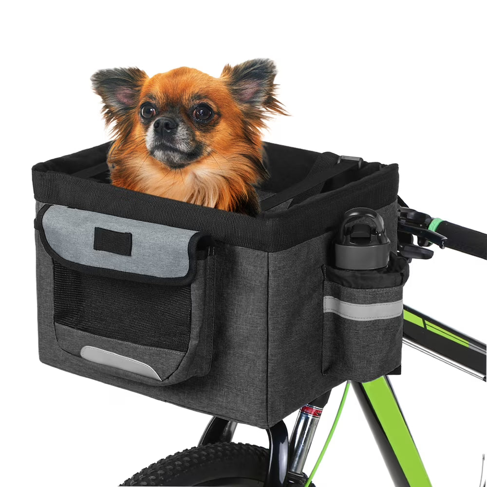 Bike Handlebar Removable Small Pet Cat Carrier Y641580
