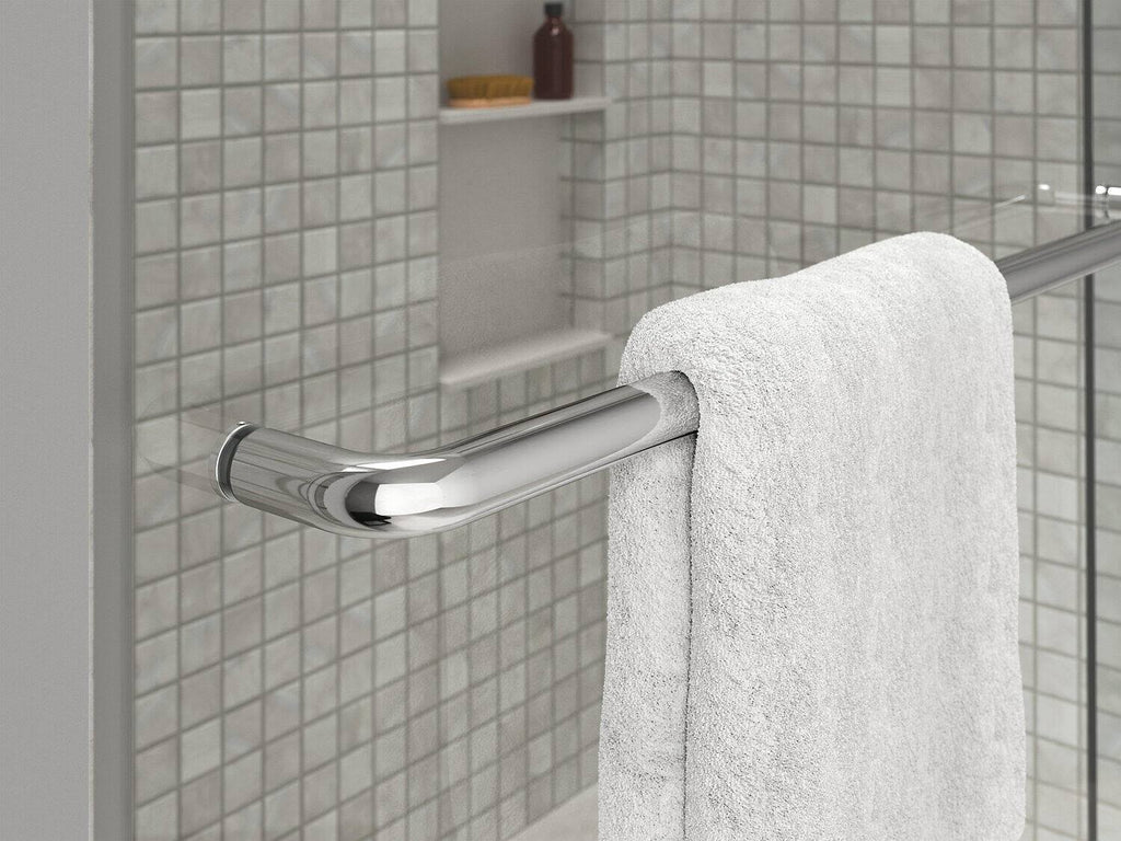 Tall Sliding Shower Door with Crystal Clear Glass G1004