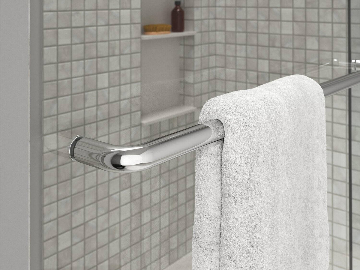 Tall Sliding Shower Door with Crystal Clear Glass G1004
