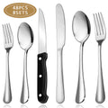 48-Pieces Stainless Steel Silverware Set N413952