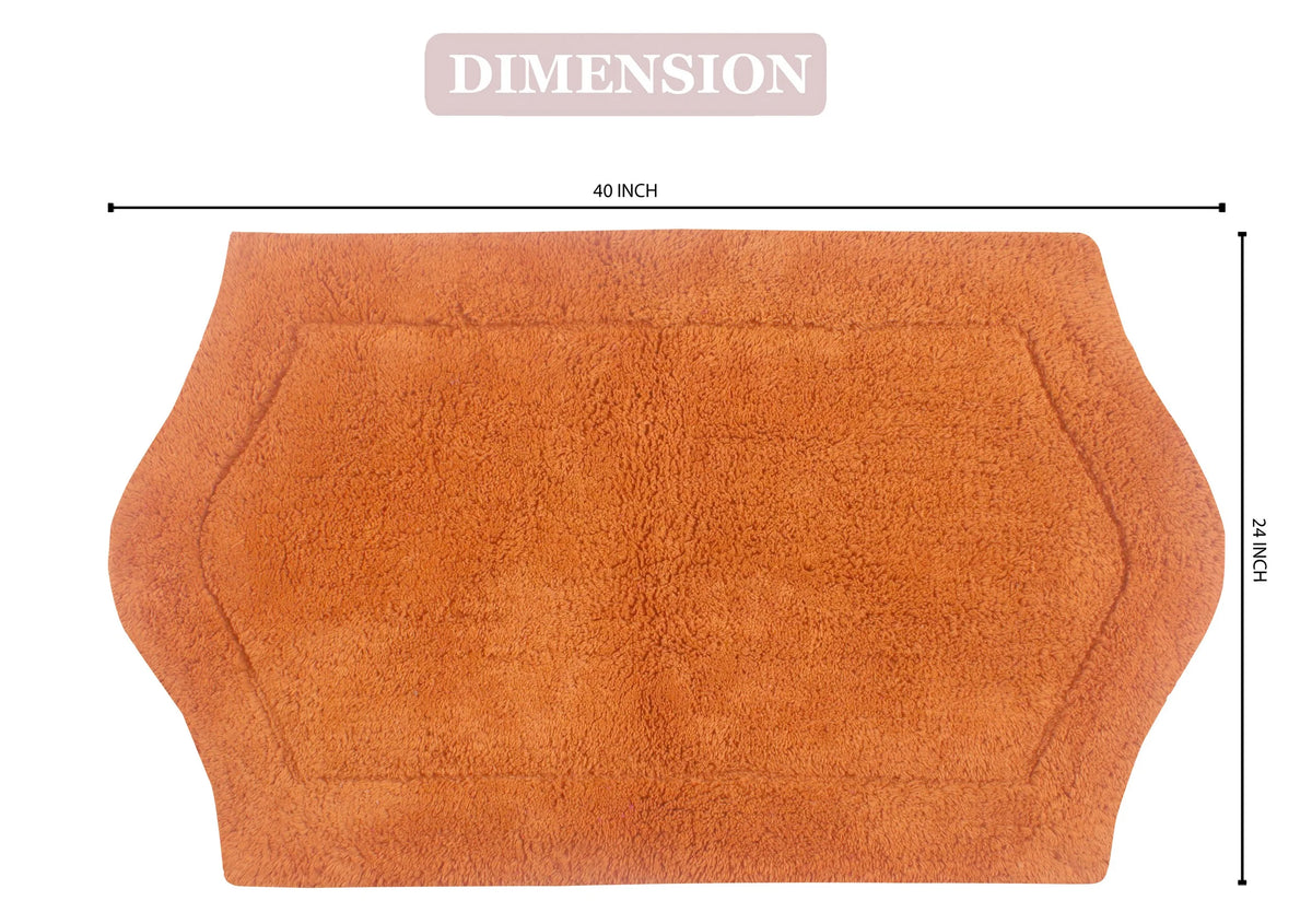 100% Cotton Tufted Non-Slip Bath Rug, 24"x40" Rectangle N665