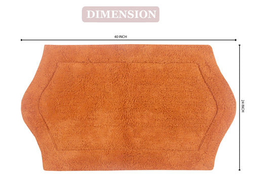 100% Cotton Tufted Non-Slip Bath Rug, 24"x40" Rectangle N665
