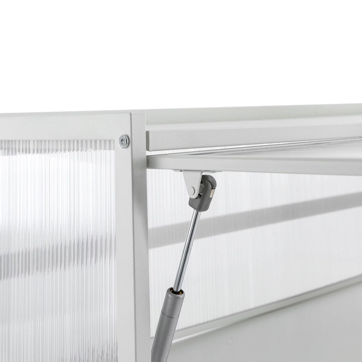 Wall-Mounted Cabinet with Storage Shelf White Translucent S21062