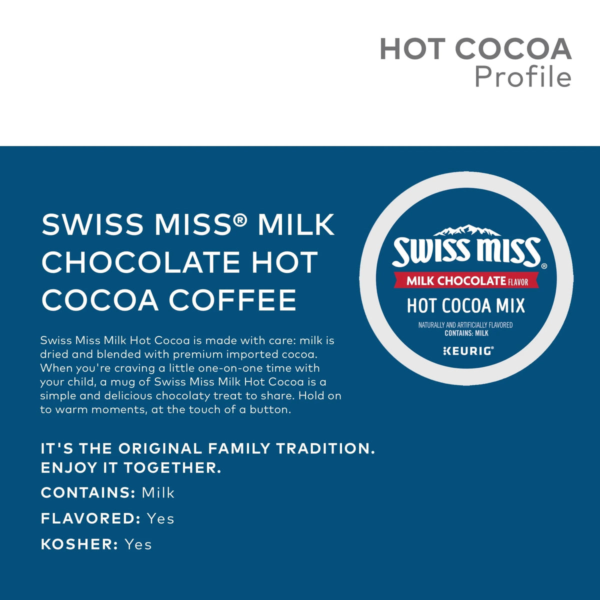 Milk Chocolate Hot Cocoa K-Cup Pod 16 Count N61301