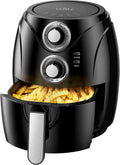 Compact Electric Air Fryer, Non-Stick Basket, 2.6 Quart, 1200W, Black L49524