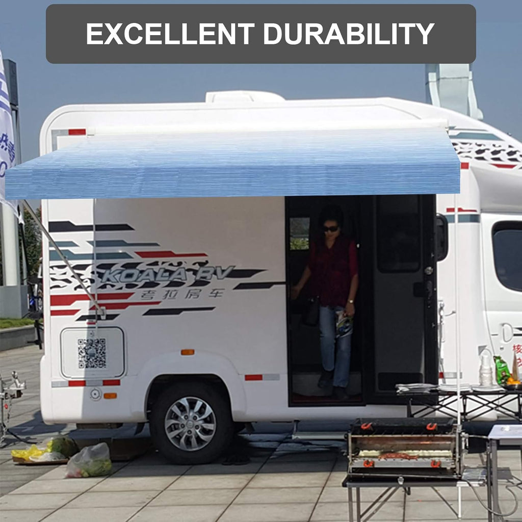 Waterproof Vinyl RV Awning Fabric Shade Screen - 18' J202