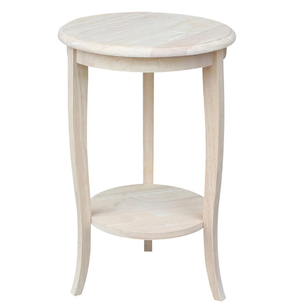 Solid Wood Round End Table Y3214