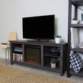 58" Rustic MDF Farmhouse Fireplace TV Stand D28027