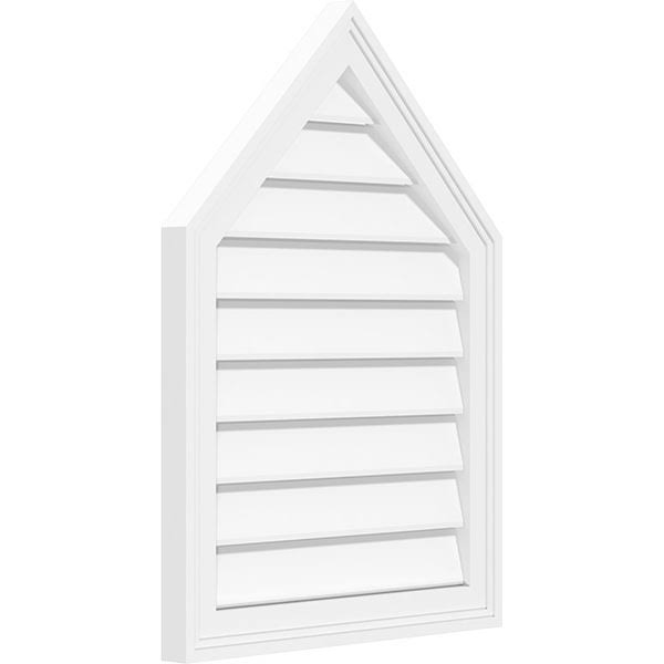 Peaked Top Surface Mount PVC Gable Vent X742