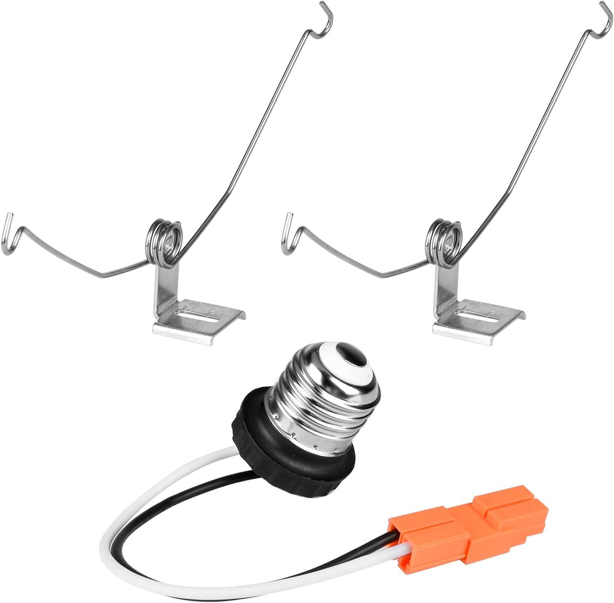 12 Pack Retrofit Kit for LED Round Surface Panel in 6 Inch Recessed Can, E26 base and TP24 connector E943