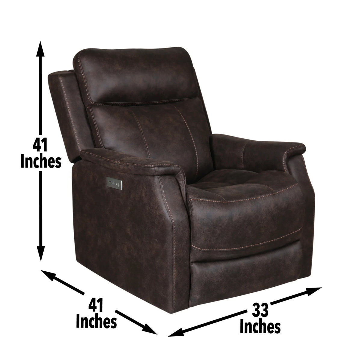 Dual-Power Recliner with USB Charging Q309748
