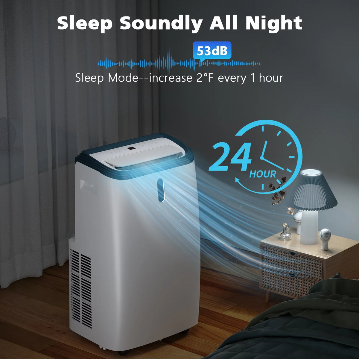 12000 BTU 3-in-1 Portable Air Conditioner & Dehumidifier F530147