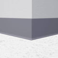Steel Gray Rubber Cove Molding 4x22 x 120& Roll / Straight (Toeless) P237