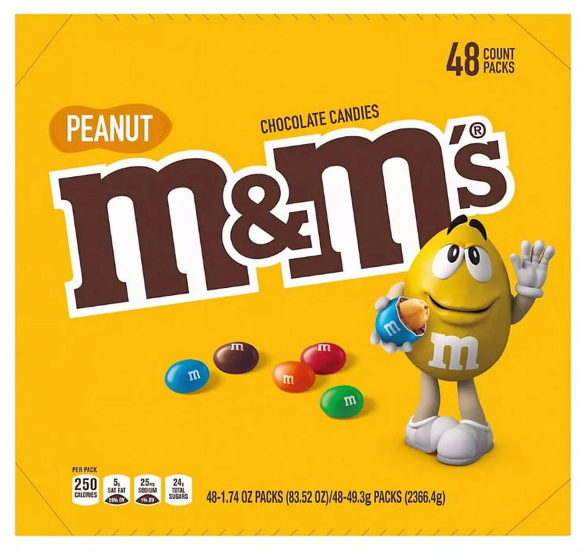 Peanut Chocolate Candy 48 ct. 1.74 oz. Z1275