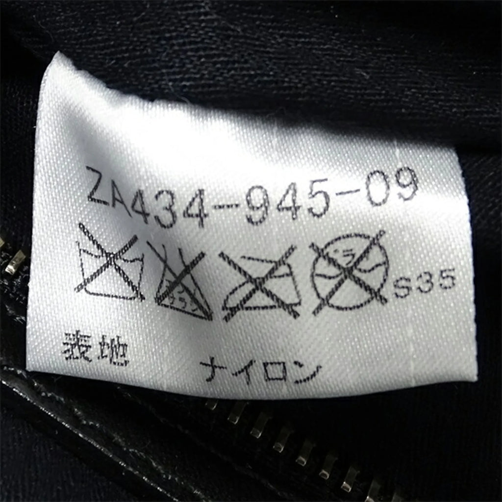 Pre-Owned Nylon Leather Black Boston Bag S488