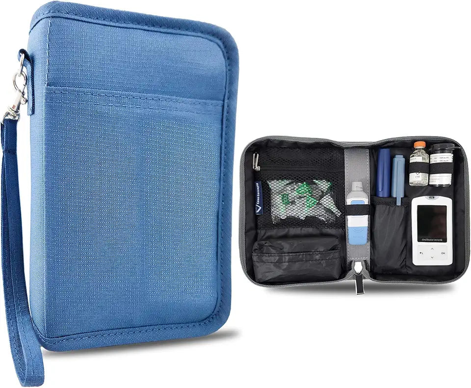 Portable Diabetes Supplies Case Organizer Y774363