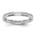 14k White Gold Lab Grown Diamond Eternity Band F4594