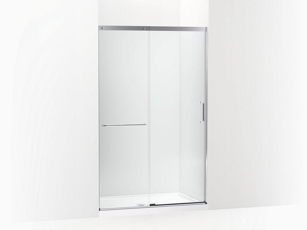 Tall Sliding Shower Door with Crystal Clear Glass G1004