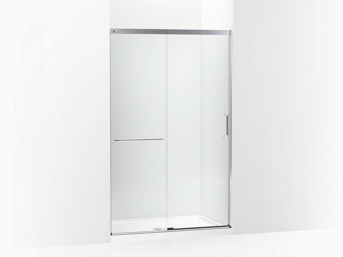 Tall Sliding Shower Door with Crystal Clear Glass G1004