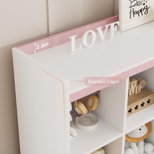 48" W Kids Toy Storage Organizer with Removable Bins and Drawers, Grey A47807