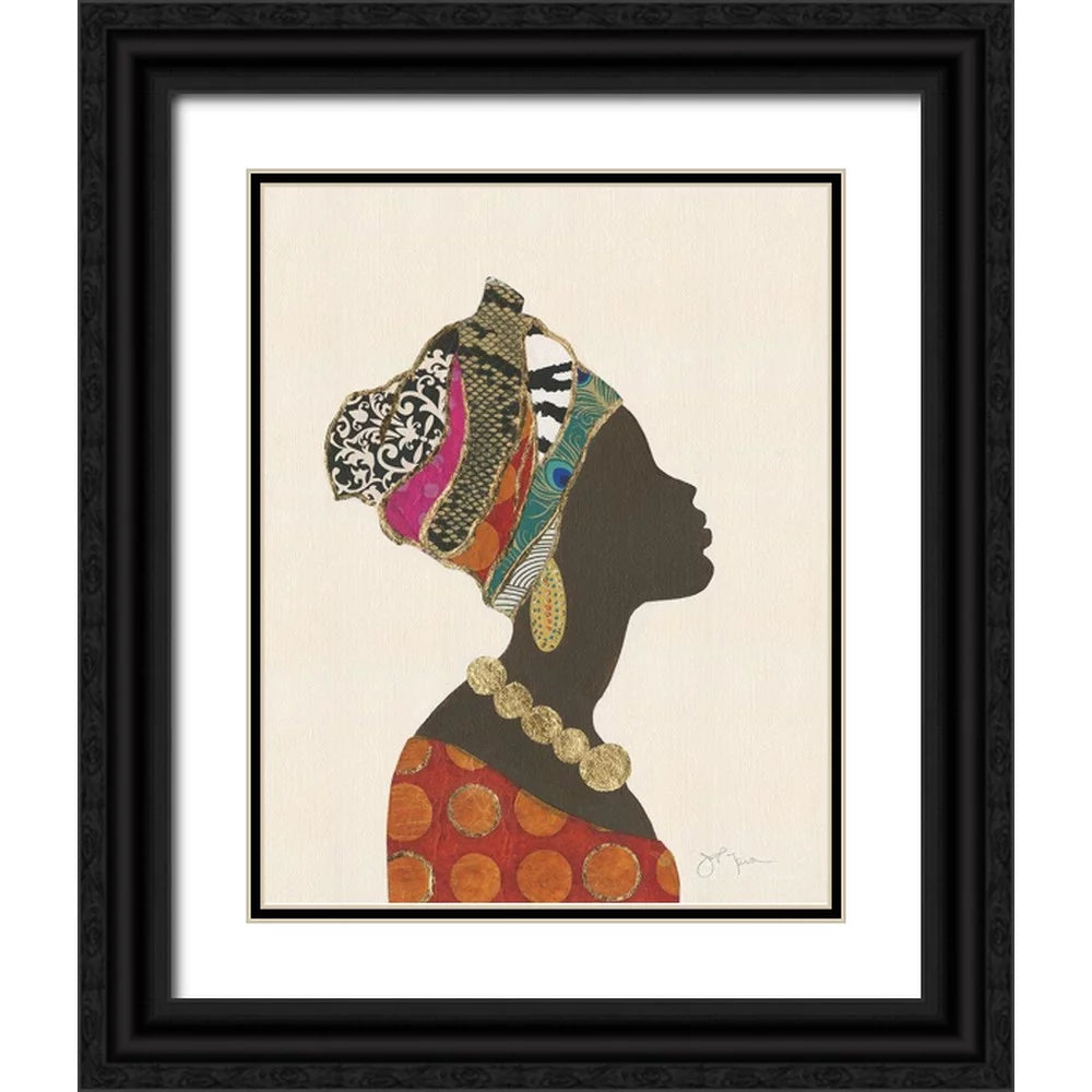 Black Ornate Wood Framed Art Print A681656