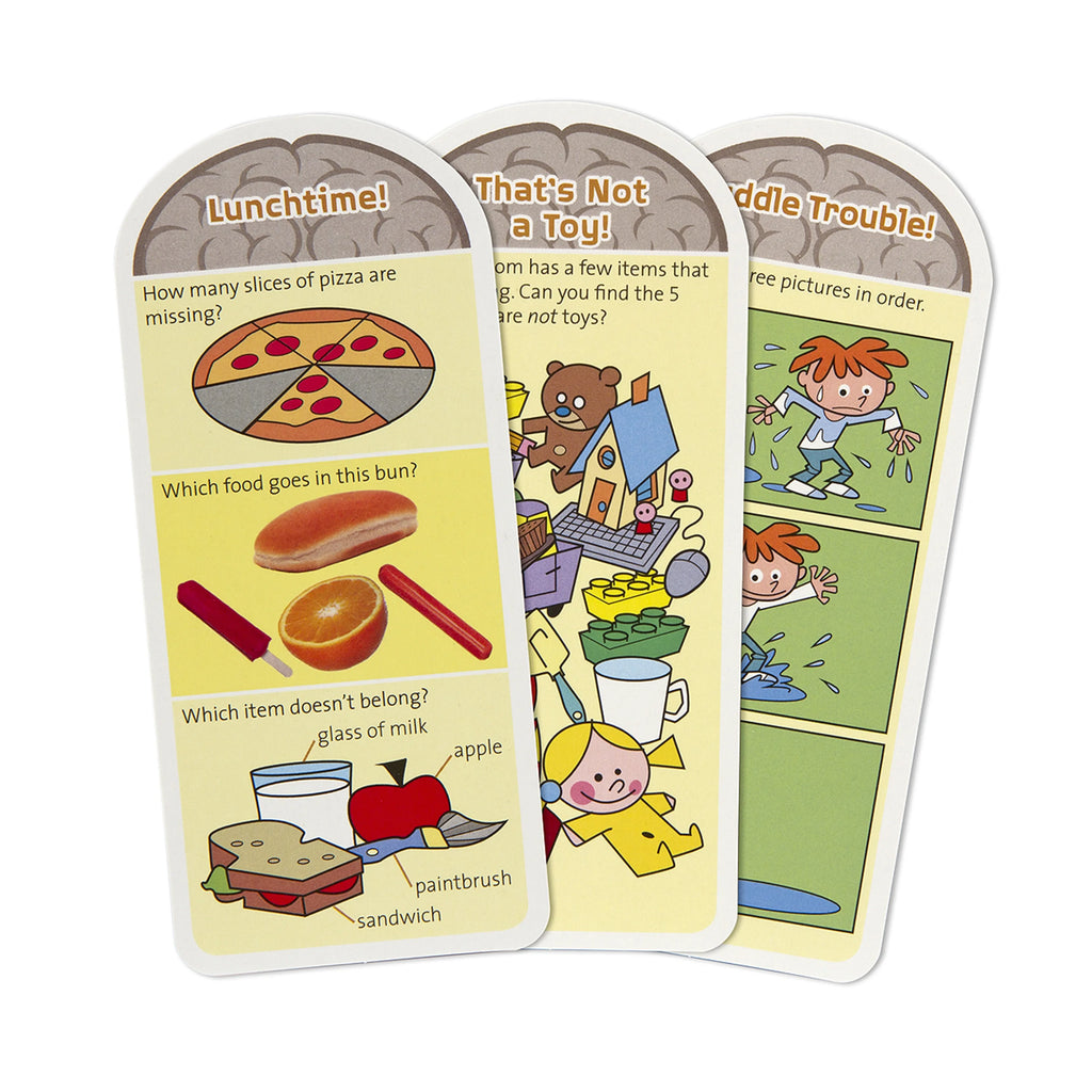 Preschool Card Set Educational Activity With 120 Questions, Puzzles, and Games S242