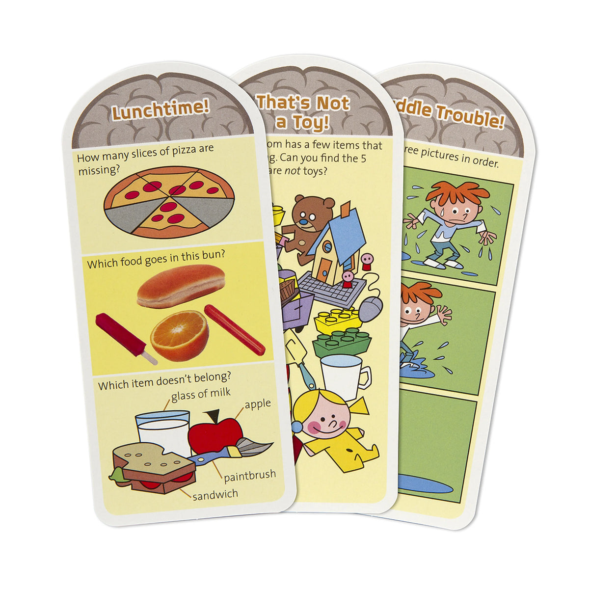 Preschool Card Set Educational Activity With 120 Questions, Puzzles, and Games S242