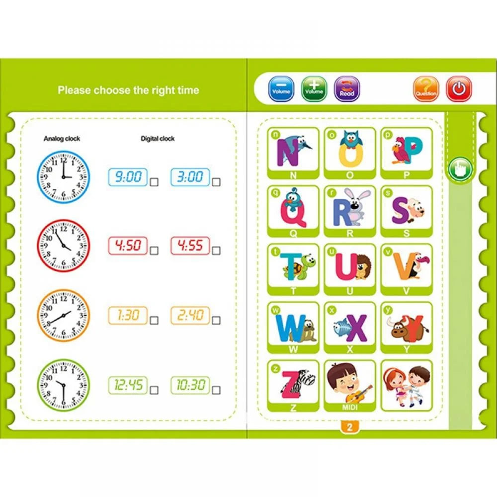Sound Book for Children English Letters & Words Educational Toys Q58951