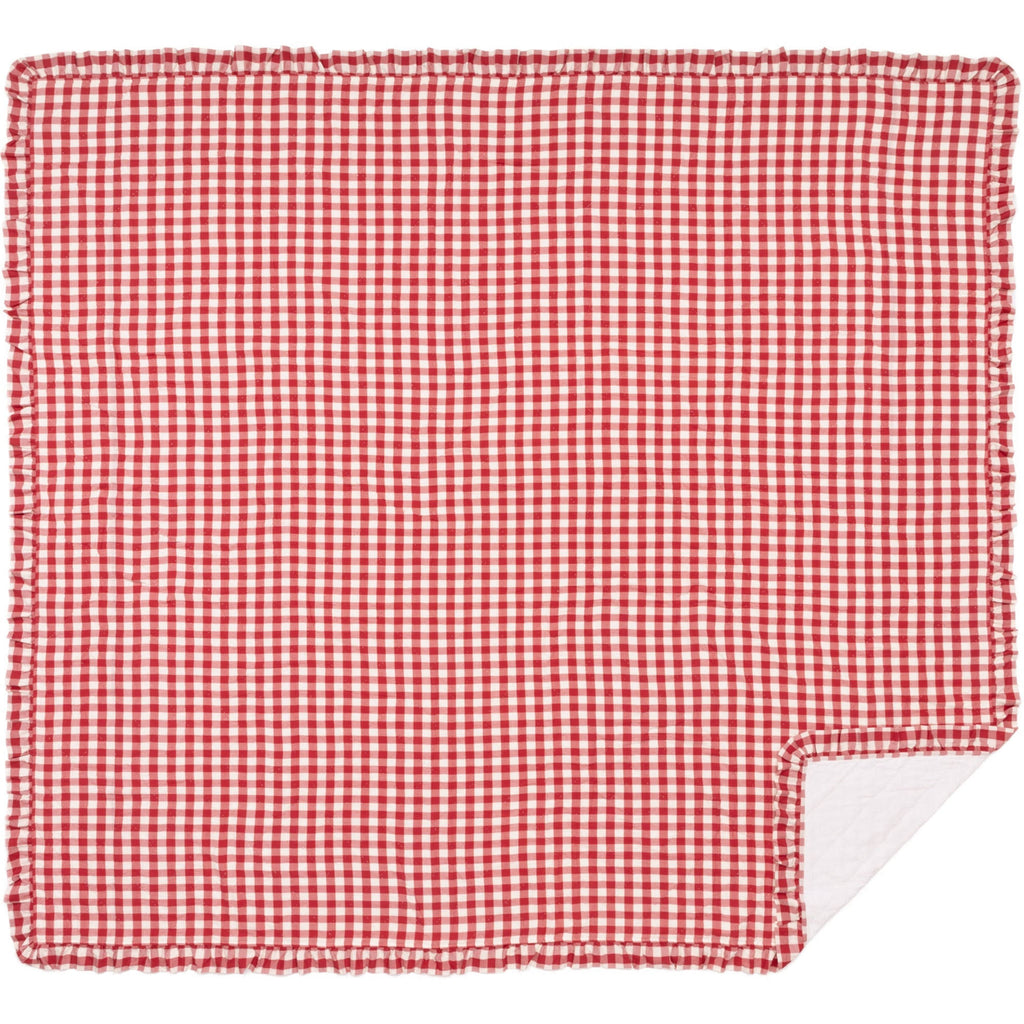 Black Check Ruffled Farmhouse Quilt Coverlet King U509647