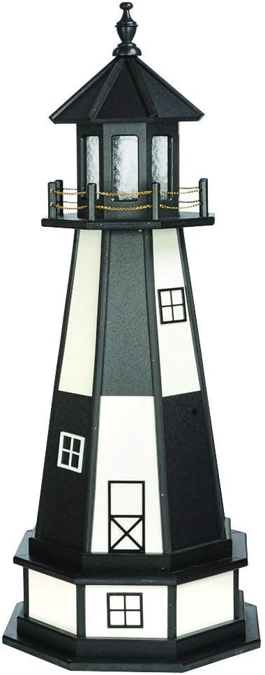 Decorative Lighthouse with Base Wood E16995