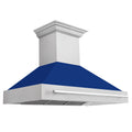 48 In. Stainless Steel Range Hood with Blue Gloss Shell Y957
