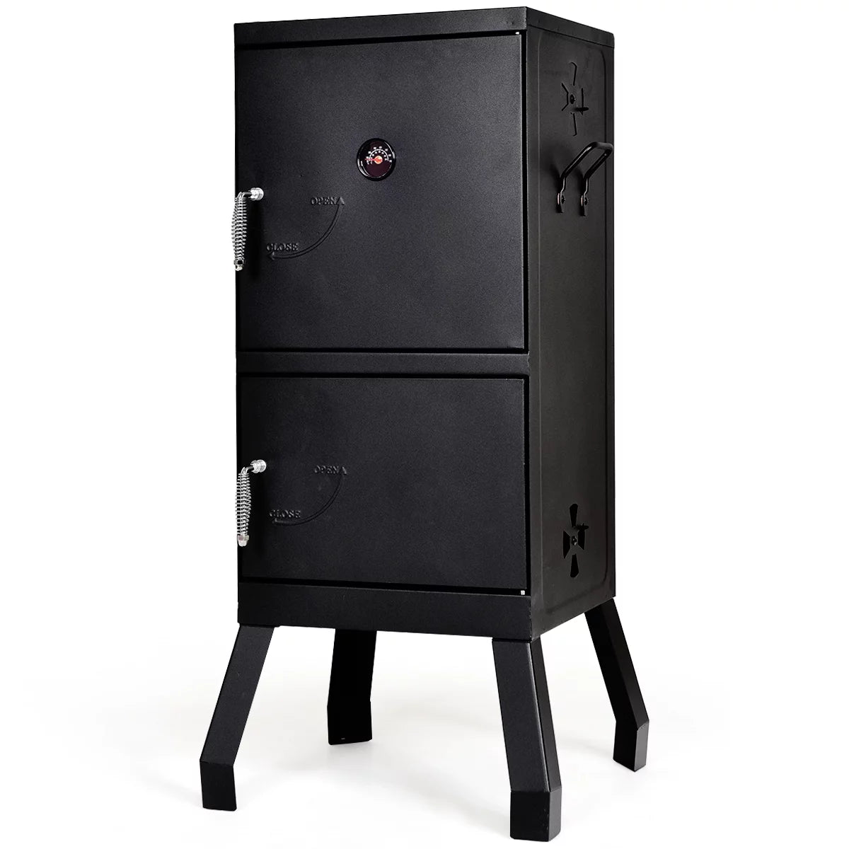 Vertical Charcoal Smoker BBQ Grill with Temperature Gauge M523